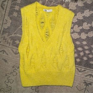 Zara knit sweater vest